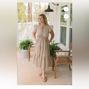 Neuflora Manchester dress small tiered ruffles floral